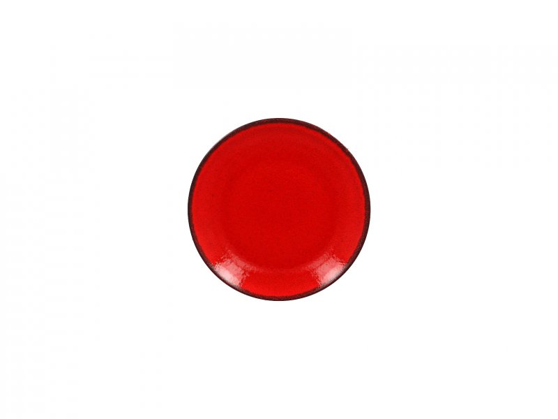 Тарелка "Coupe" d=18см цвет черный/красный RAK Porcelain «Fire»