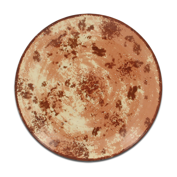 Тарелка круглая коричневая RAK Porcelain «Peppery», D=15 см