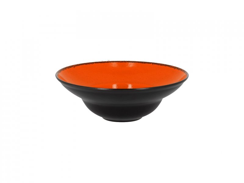 Тарелка круглая "Gourmeet" d=26см цвет черный/оранжевый RAK Porcelain «Fire»