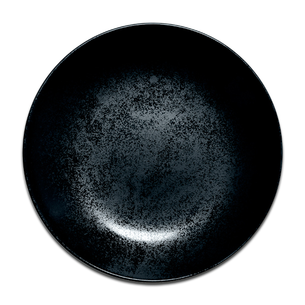 Тарелка "Coupe" круглая глубокая RAK Porcelain «Karbon», D=23 см