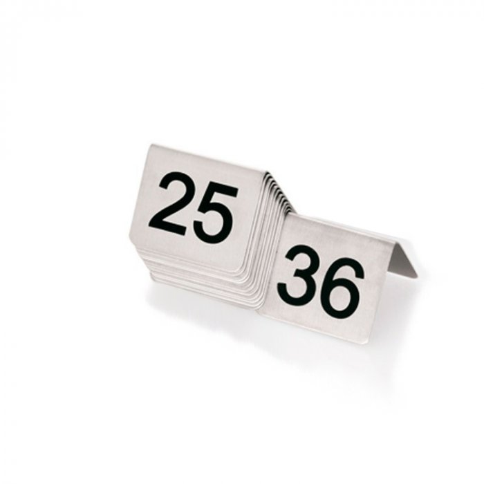 Набор настольных табличек с номерами 25-36 WAS, 5x5 см