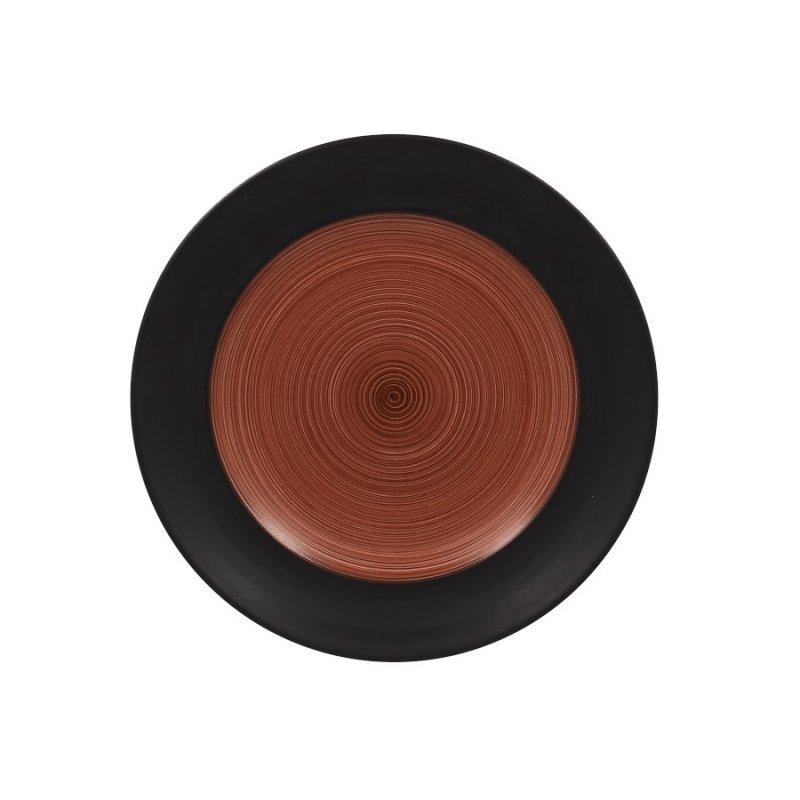 Тарелка круглая, плоская коричневая Trinidad Rak Porcelain, D=21