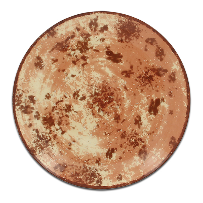 Тарелка круглая коричневая RAK Porcelain «Peppery», D=18 см