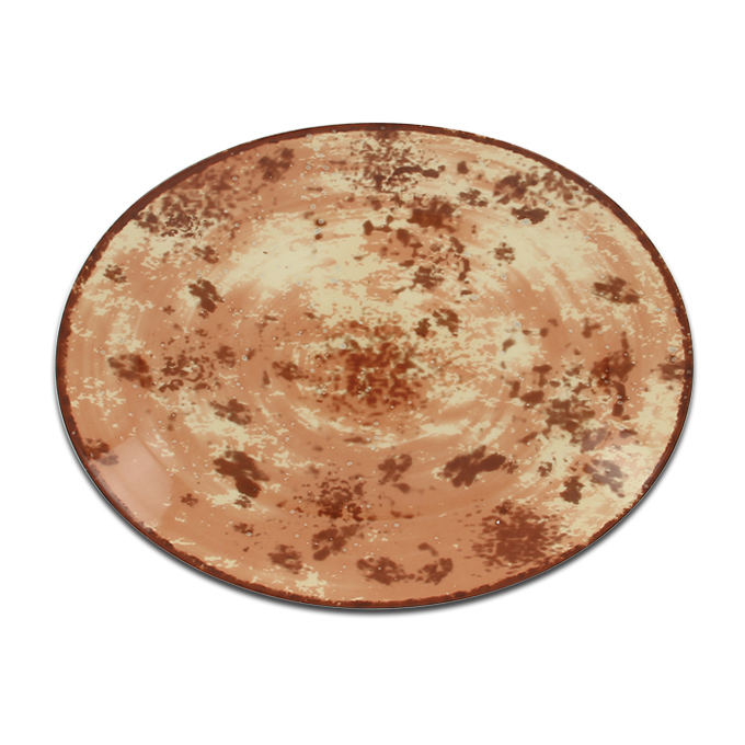 Тарелка овальная коричневая RAK Porcelain «Peppery», 26x19 см