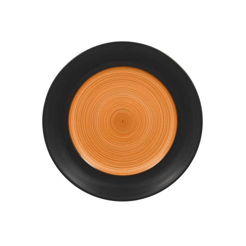 Тарелка круглая, плоская оранжевая Trinidad Rak Porcelain, D=27 