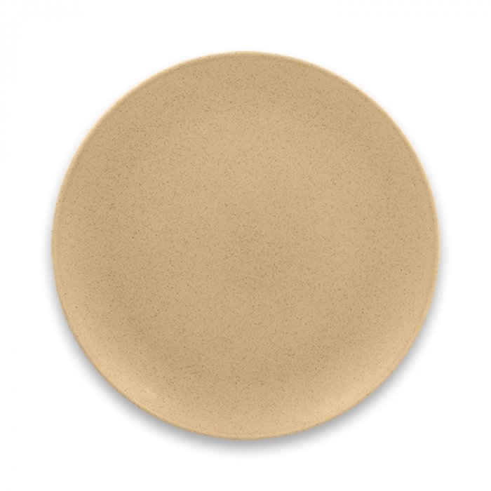 Тарелка "Coupe" круглая плоская Almond RAK Porcelain «GENESIS», D=21 см