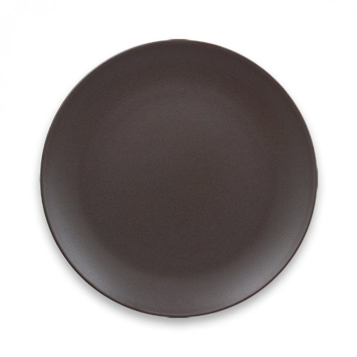 Тарелка "Coupe" круглая плоская Cocoa RAK Porcelain «GENESIS», D=21 см