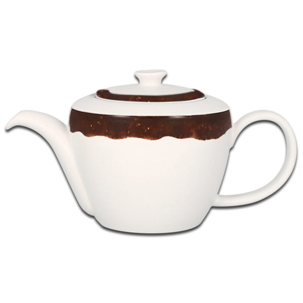 Чайник с темно-коричневым кантом RAK Porcelain «WoodArt», 400 мл