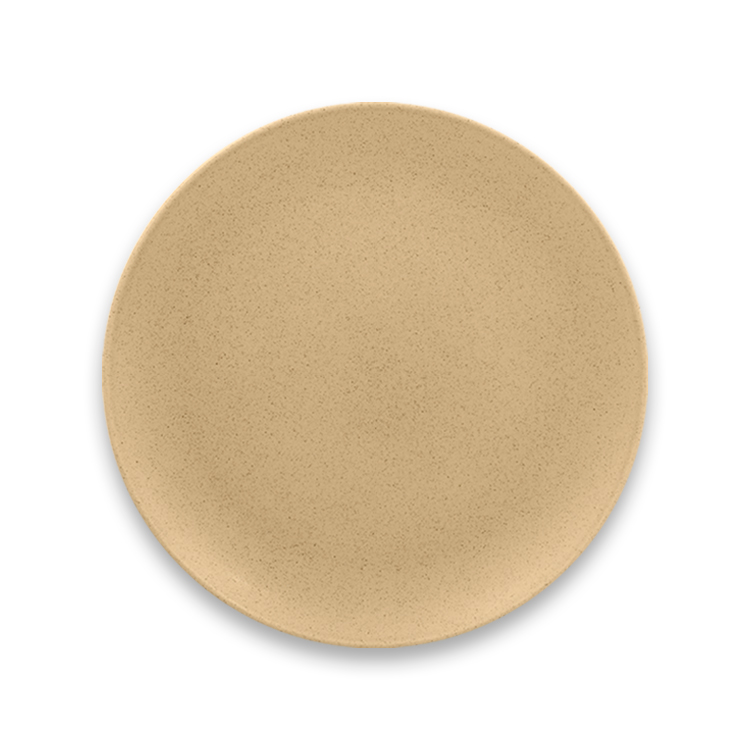 Тарелка "Coupe" круглая плоская Almond RAK Porcelain «GENESIS», D=15 см