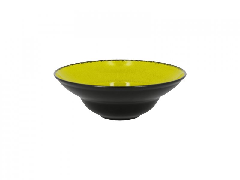 Тарелка круглая "Gourmeet" d=26см цвет черный/зеленый RAK Porcelain «Fire»