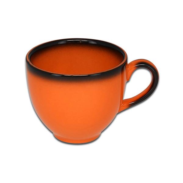Чашка круглая оранжевая RAK Porcelain «Lea», 90 мл