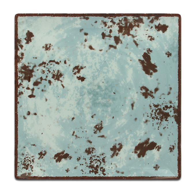 Тарелка квадратная плоская голубая RAK Porcelain «Peppery», 30x30 см