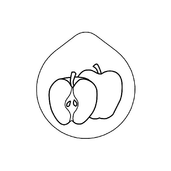 Крышка с рисунком «Яблоко» Frilich