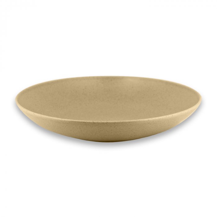 Тарелка "Coupe" круглая глубокая Almond RAK Porcelain «GENESIS», D=26 см, H=5 см, 1,2 л