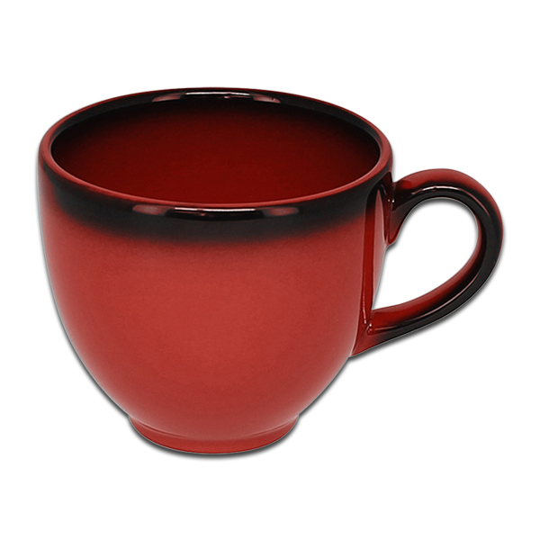 Чашка круглая красная RAK Porcelain «Lea», 200 мл