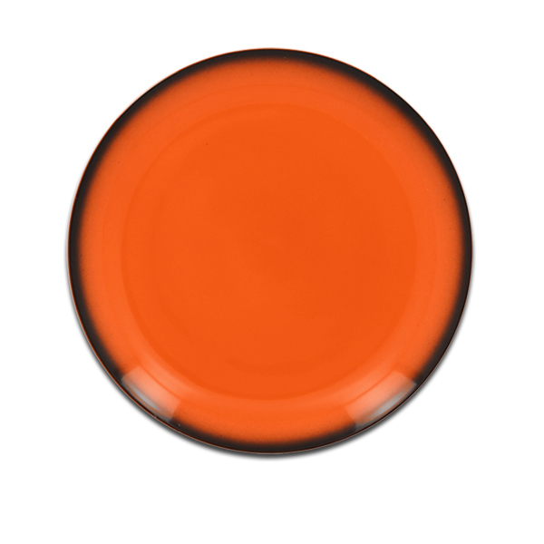 Тарелка круглая плоская оранжевая RAK Porcelain «Lea», D=21 см