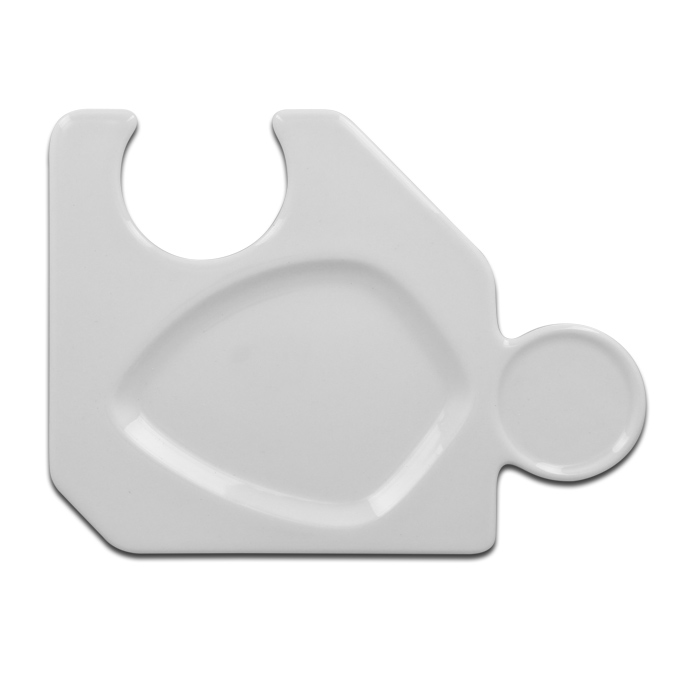 Тарелка «Jigsaw» для фуршетов RAK Porcelain «Minimax», 20x15 см