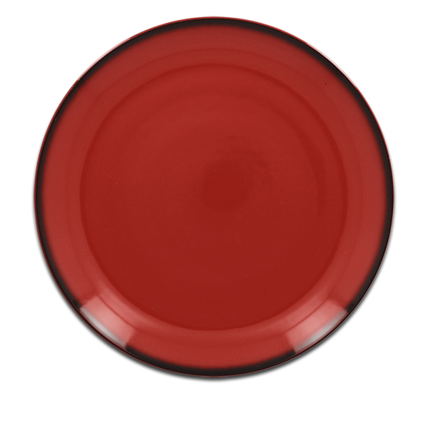 Тарелка круглая плоская красная RAK Porcelain «Lea», D=29 см