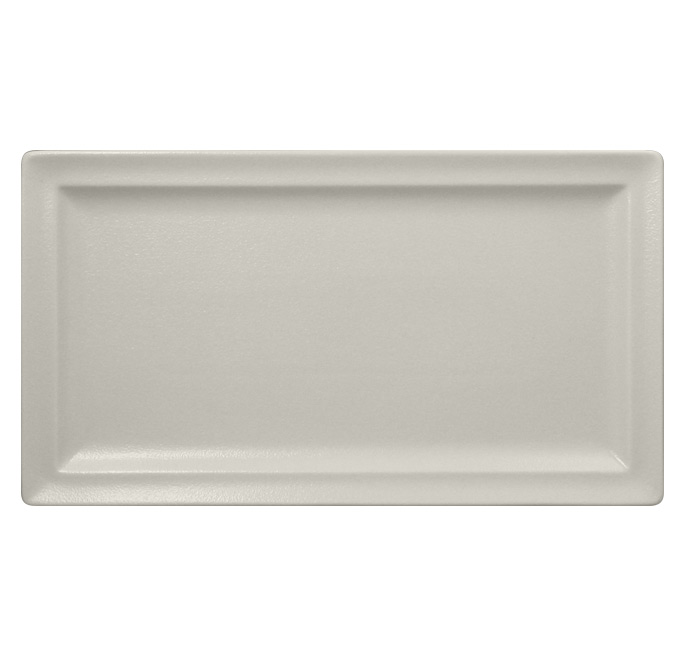 Тарелка прямоугольная плоская RAK Porcelain «NeoFusion Sand», 38x21 см