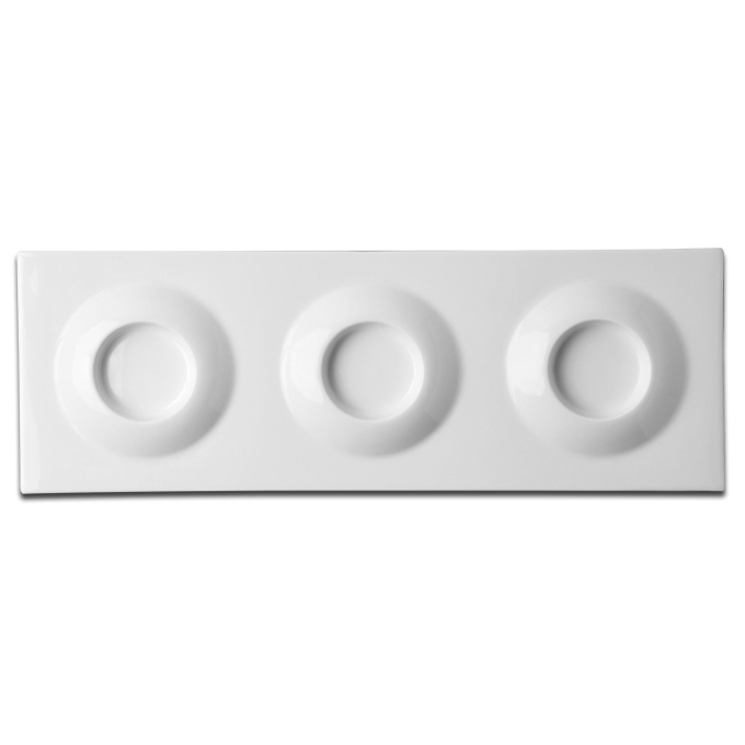 Тарелка «Paprika» прямоугольная плоская RAK Porcelain «AllSpice», 37x12,5 см