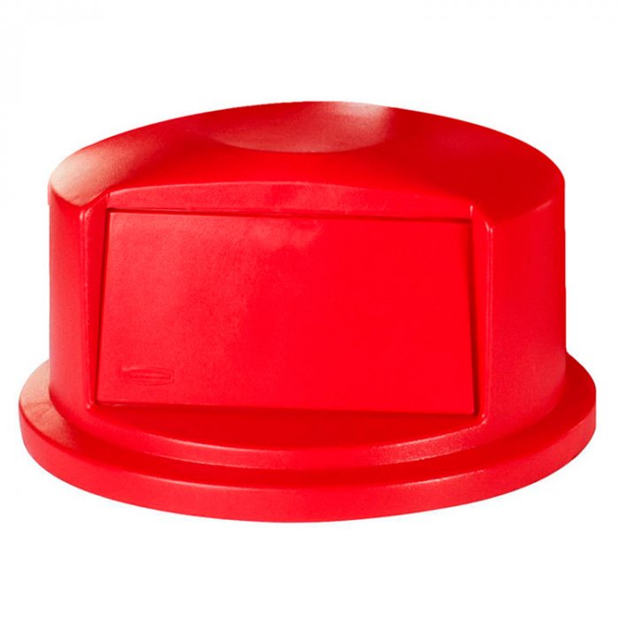 Крышка выпуклая для контейнеров с объемом 166.5л красная Rubbermaid «BRUTE», D=63 см