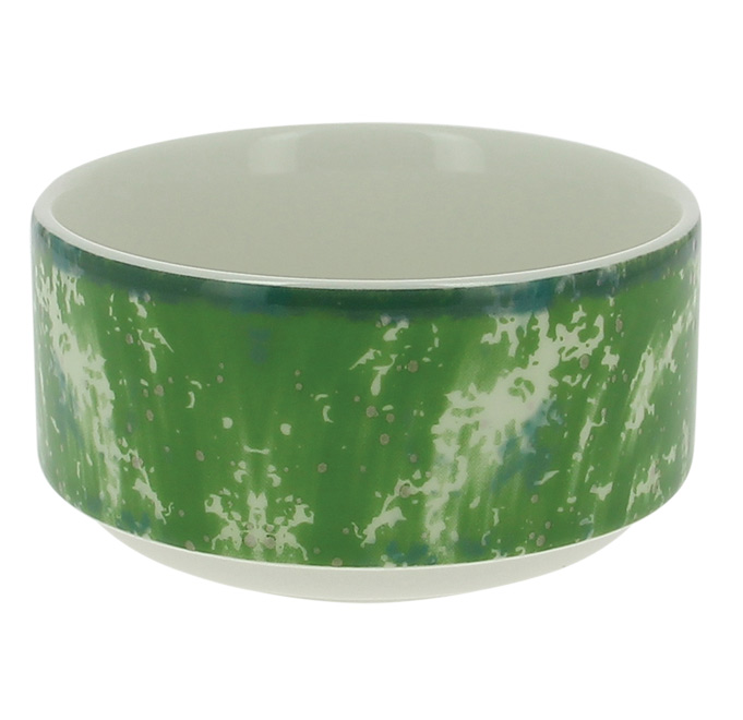Салатник круглый штабелируемый зеленый RAK Porcelain «Peppery», 300 мл