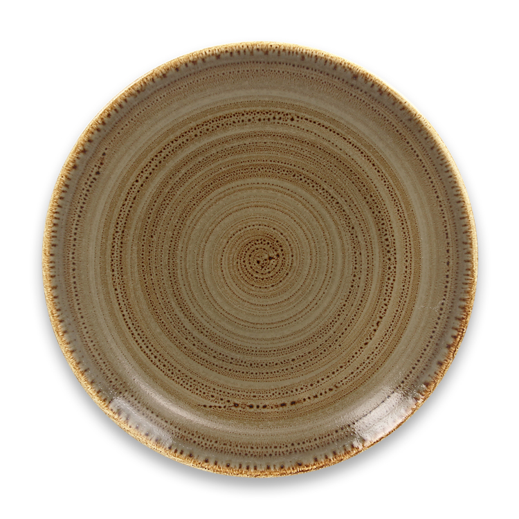 Тарелка "Coupe" круглая плоская Alga RAK Porcelain «TWIRL», D=27 см