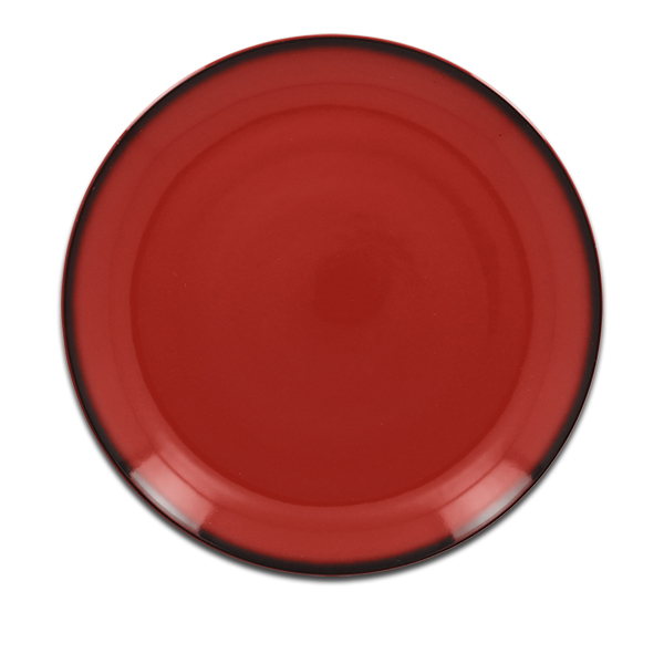 Тарелка круглая плоская красная RAK Porcelain «Lea», D=27 см