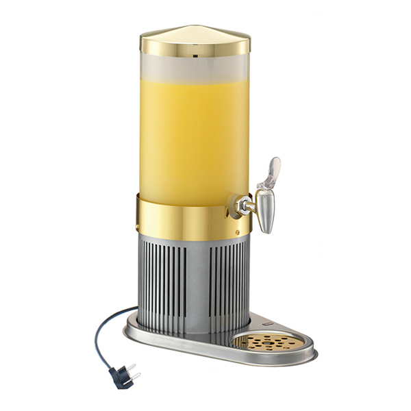 Диспенсер для сока с электр.системой охлаждения и полупрозр.колбой «Gold» Frilich, 5 л, 23,5x37 см