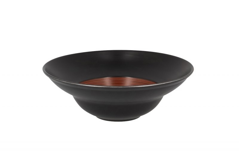 Тарелка "Gourmet" коричневая Trinidad Rak Porcelain ,D=26, 480 мл