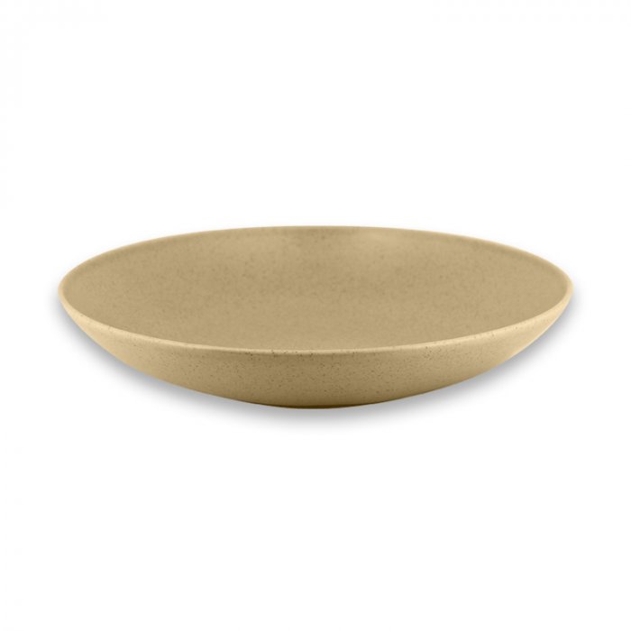 Тарелка "Coupe" круглая глубокая Almond RAK Porcelain «GENESIS», D=23 см
