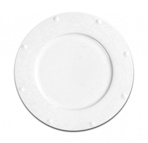 Тарелка круглая «QUEEN» RAK Porcelain «White Gold», D=28 см