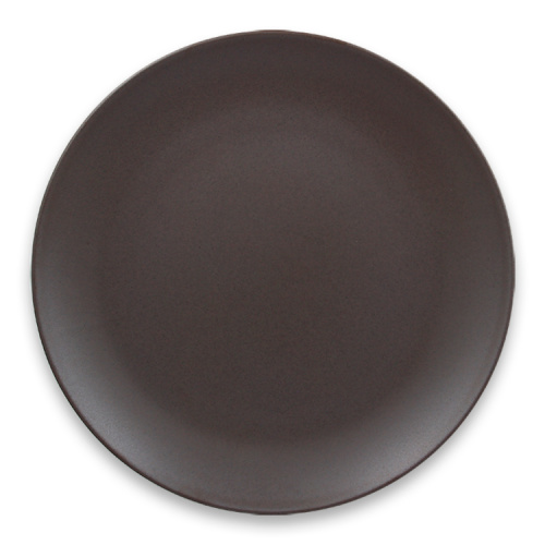 Тарелка "Coupe" круглая плоская Cocoa RAK Porcelain «GENESIS», D=28 см