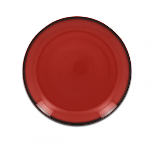 Тарелка круглая плоская красная RAK Porcelain «Lea», D=15 см