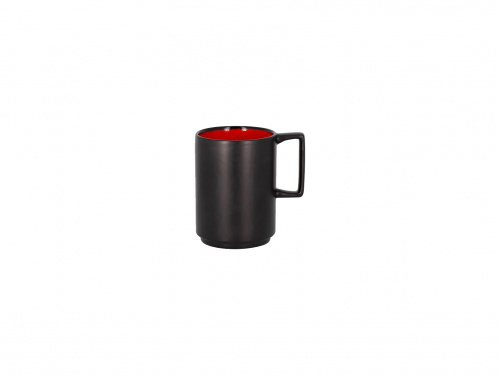 Кружка объем 330мл  цвет черный/красный RAK Porcelain «Fire»