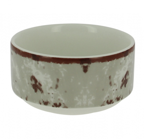 Салатник круглый штабелируемый серый RAK Porcelain «Peppery», 300 мл