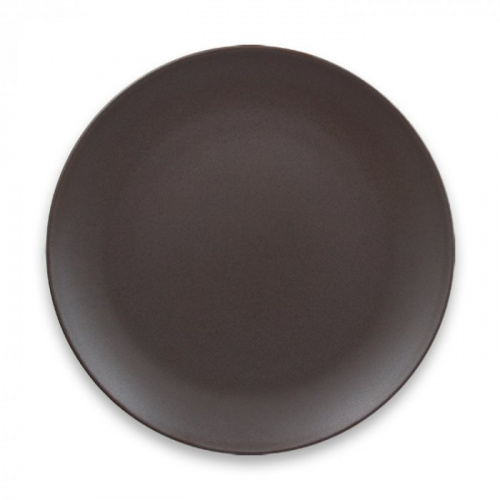 Тарелка "Coupe" круглая плоская Cocoa RAK Porcelain «GENESIS», D=24 см