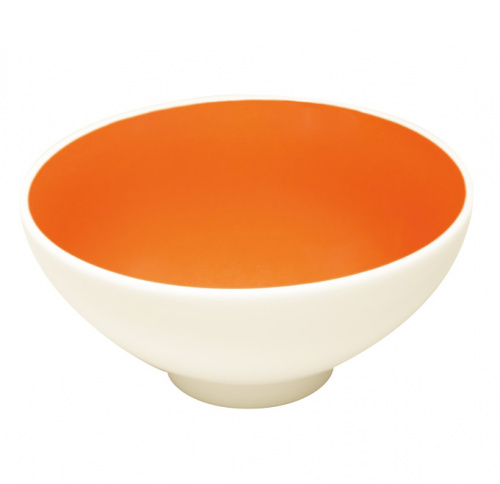 Салатник круглый оранжевый RAK Porcelain «Samba», 450 мл