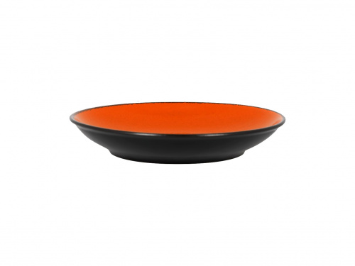 Тарелка "Coupe" глубокая объем 1.25л d=28см цвет черный/оранжевый RAK Porcelain «Fire»