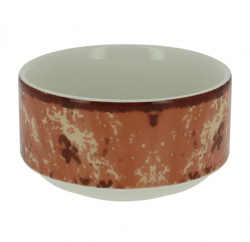 Салатник круглый штабелируемый коричневый RAK Porcelain «Peppery», 300 мл