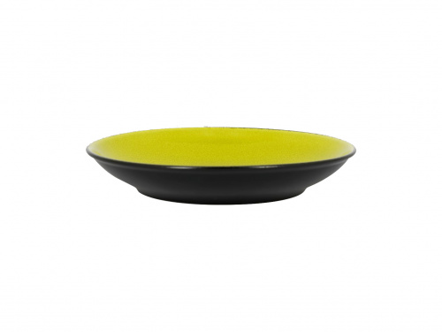 Тарелка "Coupe" глубокая объем 1.25л d=28см цвет черный/зеленый RAK Porcelain «Fire»