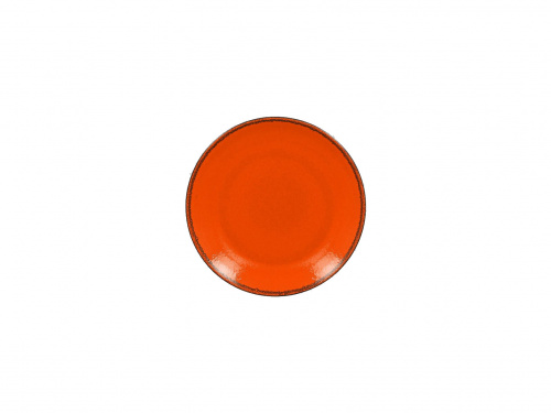 Тарелка "Coupe" d=18см цвет черный/оранжевый RAK Porcelain «Fire»