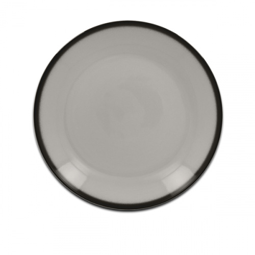 Тарелка круглая плоская серая RAK Porcelain «Lea», D=21 см