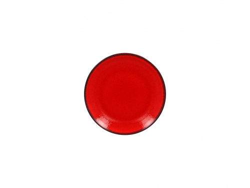 Тарелка "Coupe" d=18см цвет черный/красный RAK Porcelain «Fire»