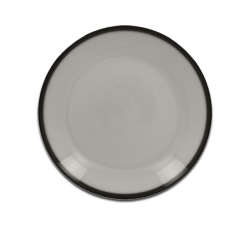 Тарелка круглая плоская серая RAK Porcelain «Lea», D=15 см