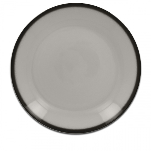 Тарелка круглая плоская серая RAK Porcelain «Lea», D=31 см