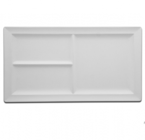 Тарелка прямоугольная 3-х секционная RAK Porcelain «Classic Gourmet», 38,8x21,3 см