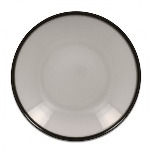 Тарелка "Coupe" глубокая серая RAK Porcelain «Lea», D=23 см, 690 мл