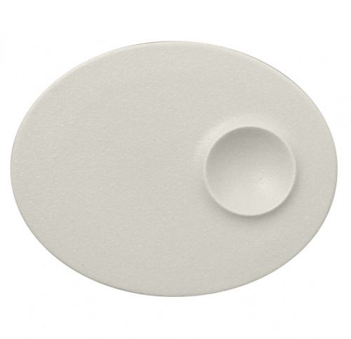 Тарелка овальная плоская RAK Porcelain «NeoFusion Sand», 18x11 см