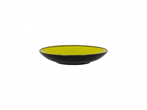 Тарелка "Coupe" глубокая объем 690мл d=23см цвет черный/зеленый RAK Porcelain «Fire»